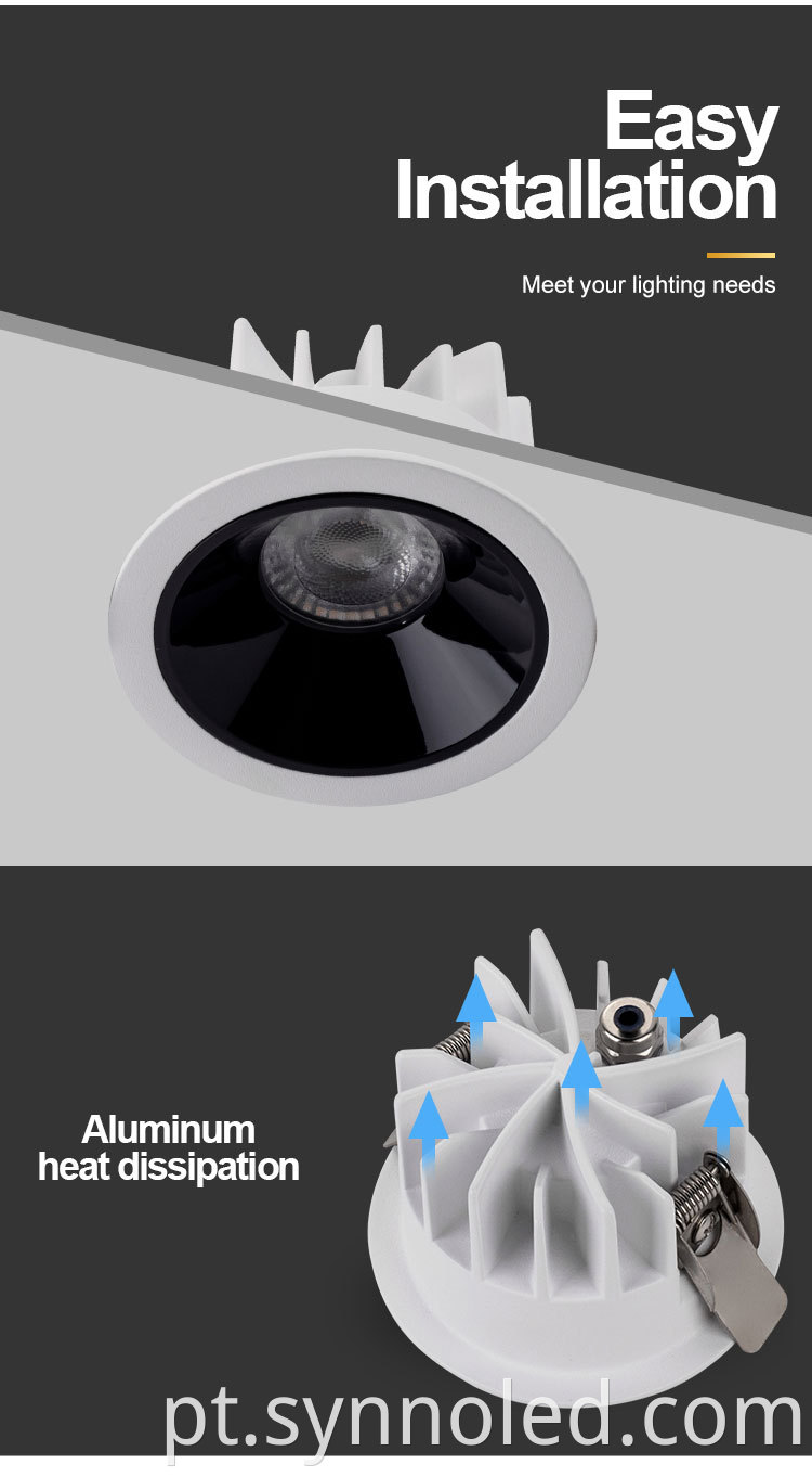 Aluminum Led Downlight For Synno Lighting